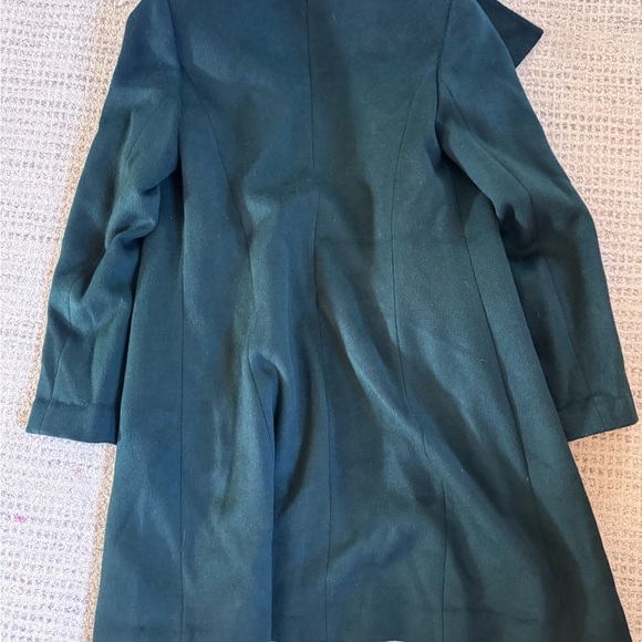 Cole Haan Signature Wool Blend Coat I Forest Green - Picture 4 of 9